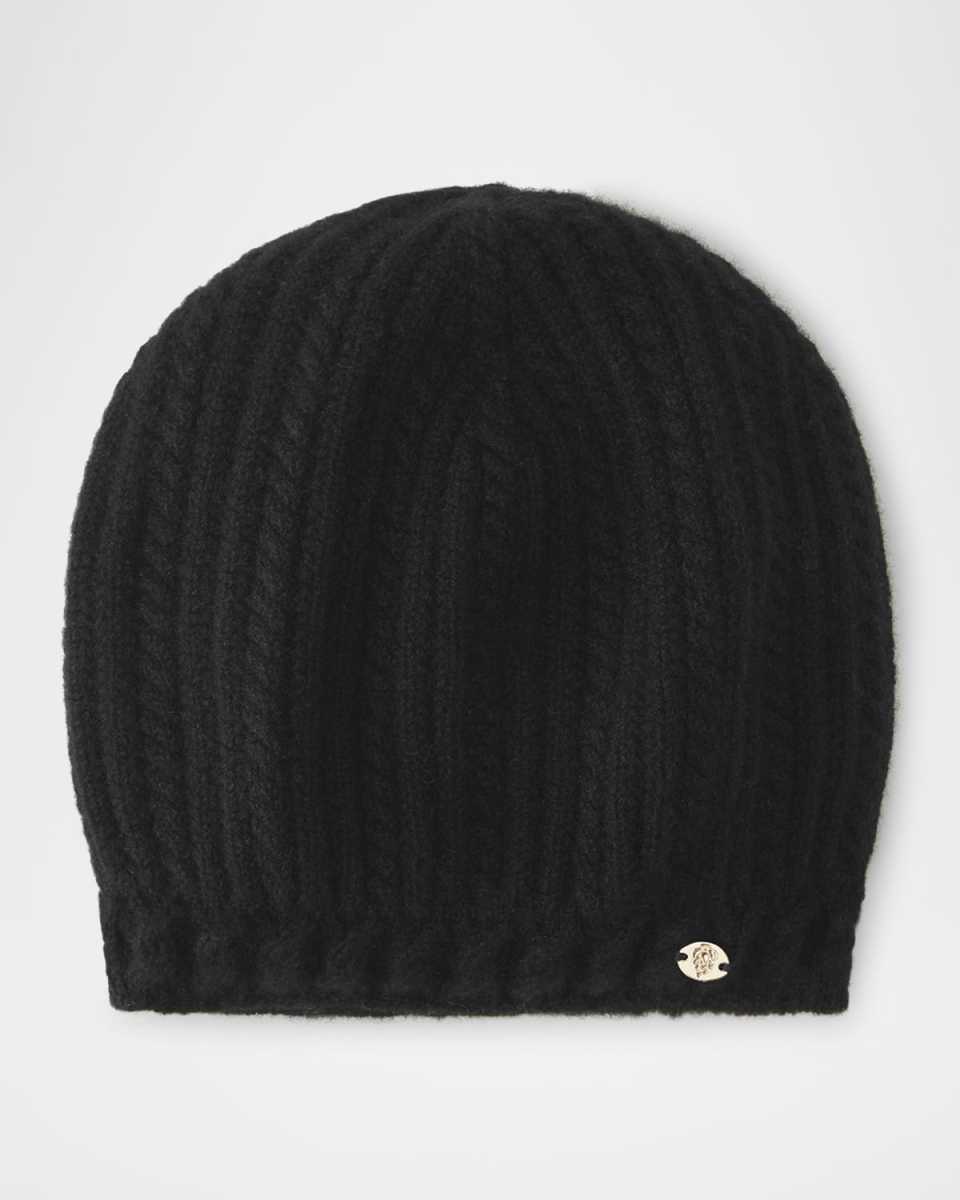 Simone Cable Knit Cashmere Beanie
